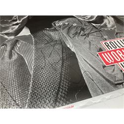 Rolling Stones Voodoo Lounge World Tour 1994/95 poster signed in black marker pen by Charlie Watts, Keith Richards, Mick Jagger and Ronnie Wood 58 x 81cm, unframed