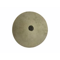 Victorian Parian ware twin handled vase detailed with Bacus masks fruiting vines and floral sprays H36cm, together with a Parian jug H14.5cm, classical Parian sculpture H40cm, decorative plaque decorated in high relief depicting two children D18.5cm. 