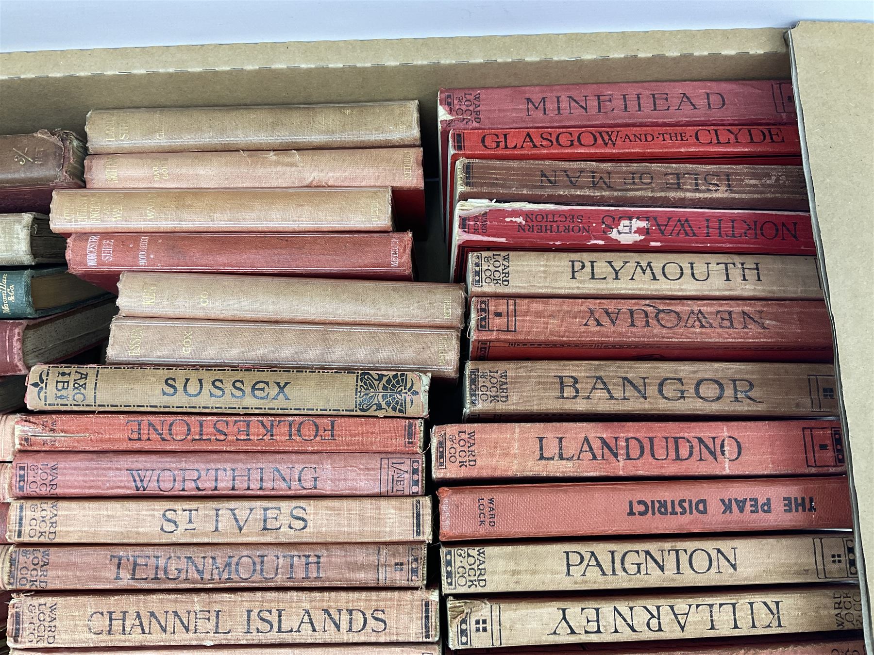 Large collection of Ward Lock & Co's illustrated guidebooks, late victorian to mid 20th century together with a number of 'the little guides' etc, two boxes
