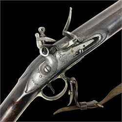 Early 19th century Brown Bess .75cal. flintlock musket, the 96.5cm(38