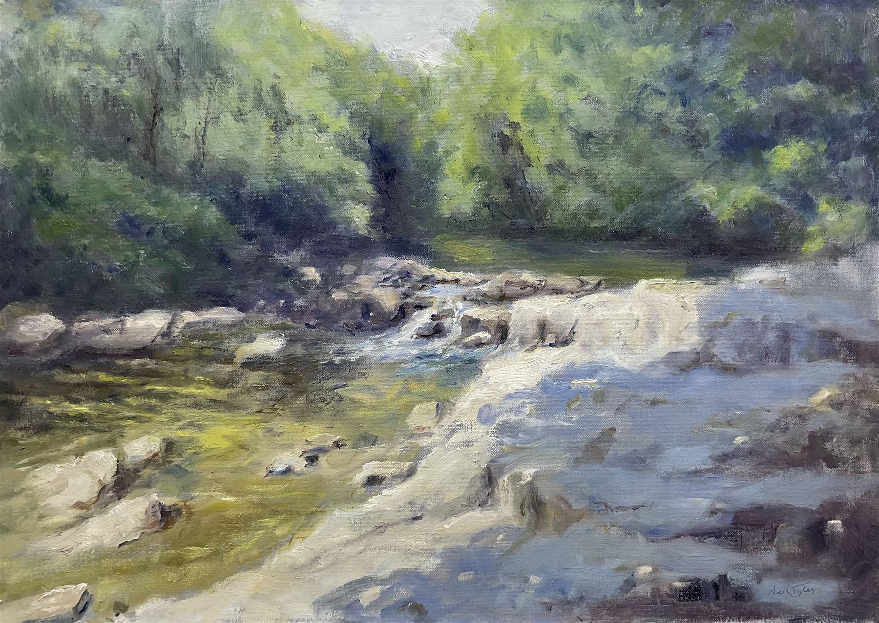 Neil Tyler (British 1945-): 'Betws-y-Coed', oil on canvas signed, titled verso 49cm x 69cm