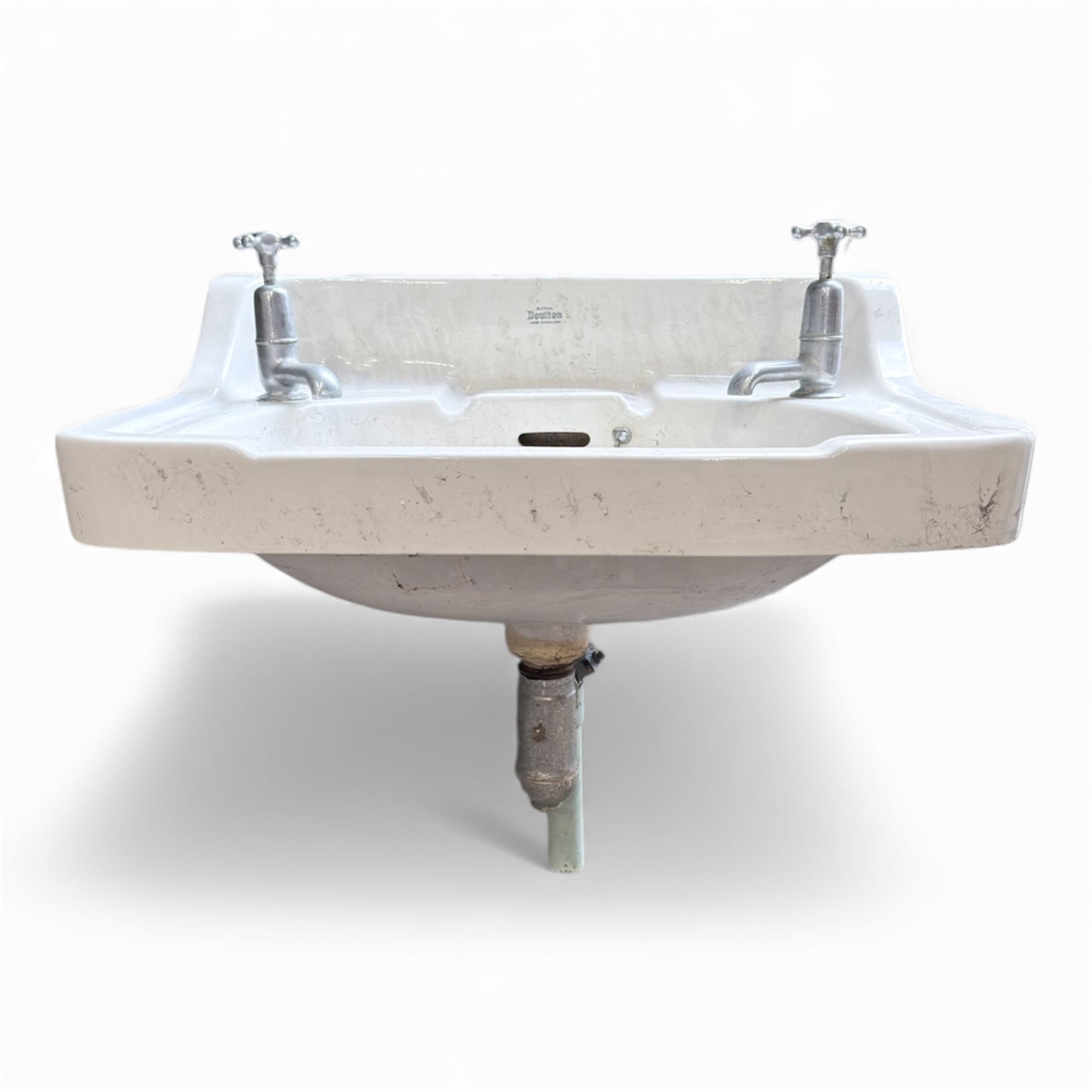Collection of three sinks - one Belfast Sink plus two handwash sinks with two pedestals