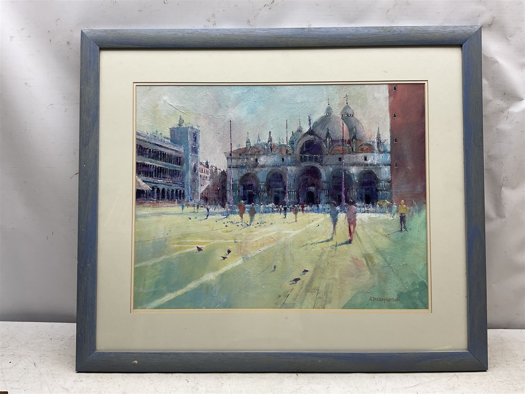 Graham Duckmanton (British 1946-): St Mark's Basilica Venice, oil on board signed 43cm x 56cm