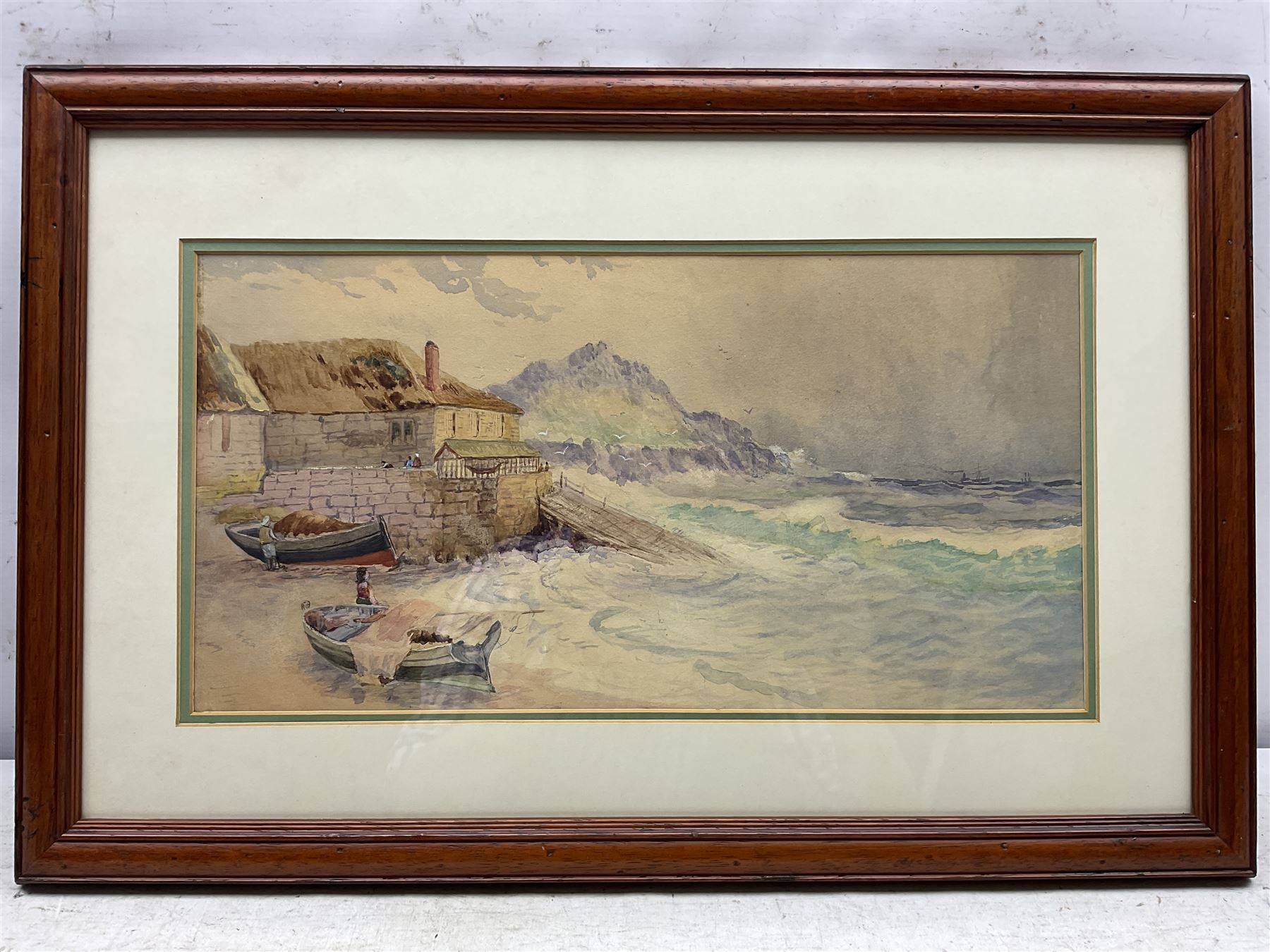 English School (Early 20th century): 'Sennen Cove - Cornwall', watercolour unsigned, titled in a later hand verso 22cm x 43cm