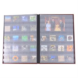 Queen Elizabeth II mint decimal stamps in two folders, face value of usable postage approximately 470 GBP