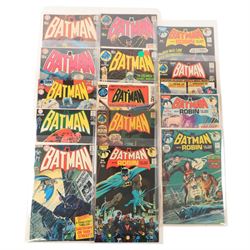 Fourteen DC Bronze Age 'Batman' comic books, spanning years 1970-1971, comprising issues #...