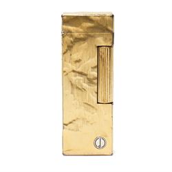 Dunhill gold plated Rollagas Silk Moire design lighter