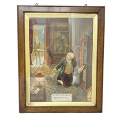 Invercauld Scotch 'The Spirit of his Master' Edwardian advertising chromolithograph in frame, H74cm