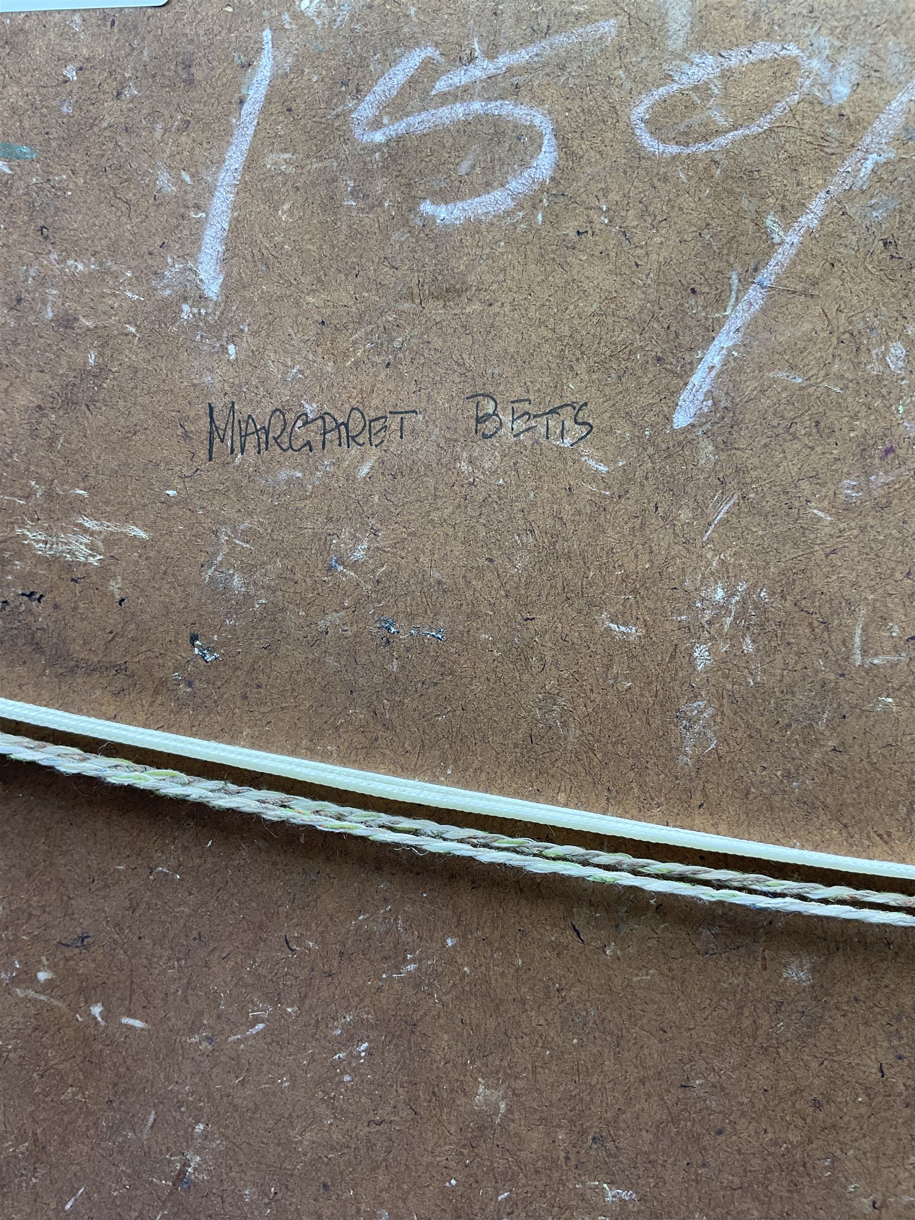 English School (Early/mid 20th century): Portrait of a Lady in the Artist's Studio, oil on board unsigned 60cm x 50cm