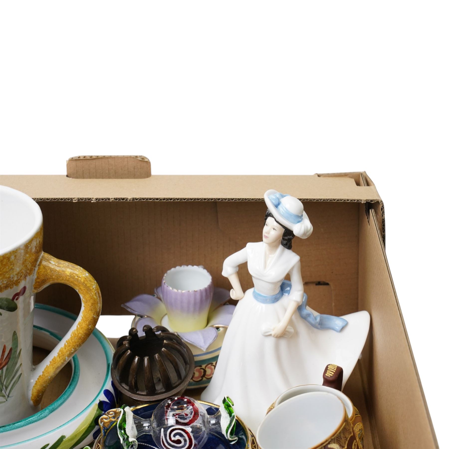 Japanese tea service, Leonardo collection boxed teacup and saucer, Delft style jug etc