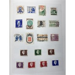 Canada Queen Victoria and later stamps, including 1852-57 six pence, ten pence etc, duplicates throughout showing variation, various King Edward VII issues, stamps on covers, Queen Elizabeth II unused blocks etc, housed in an album