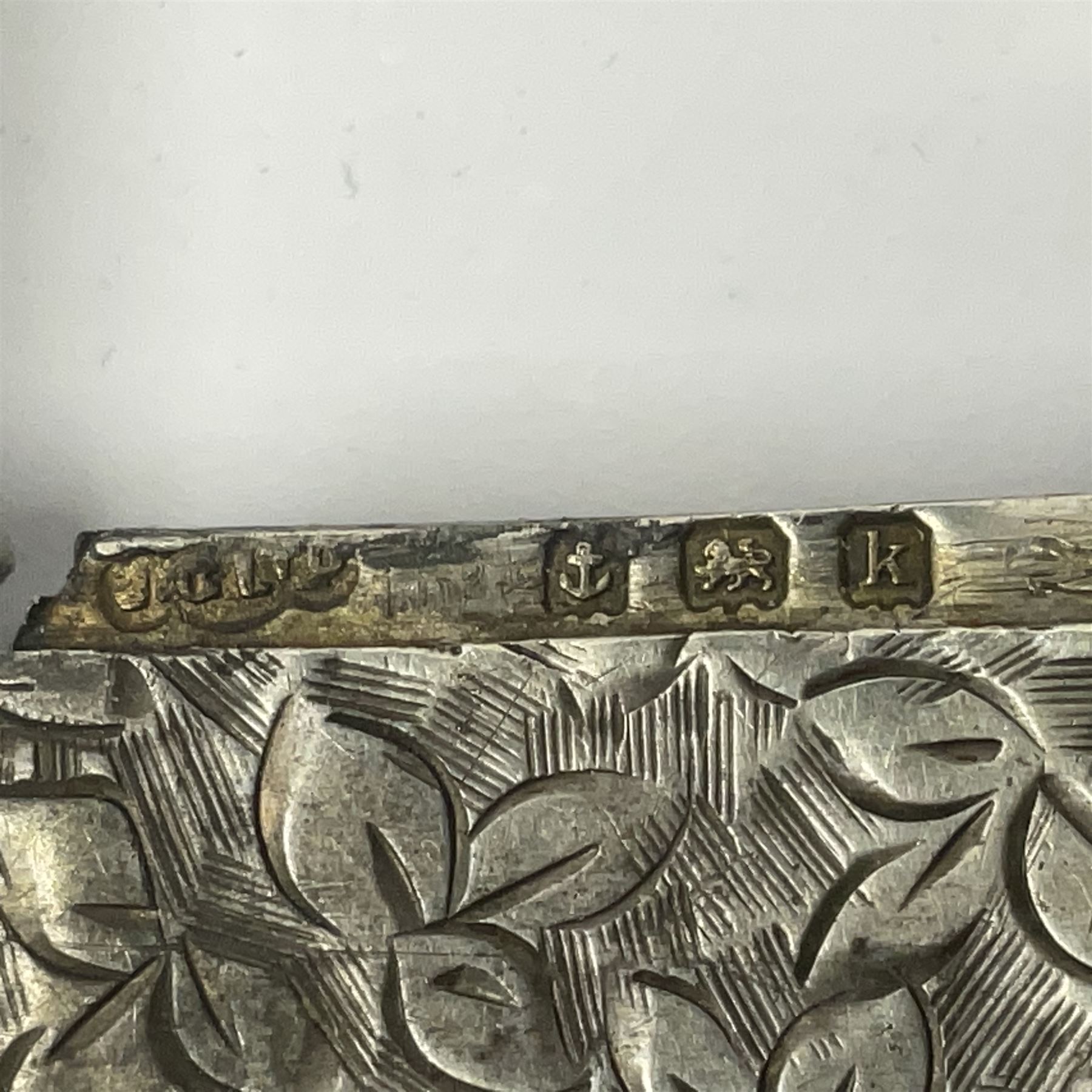 Silver spoon and lighter, hallmarked  