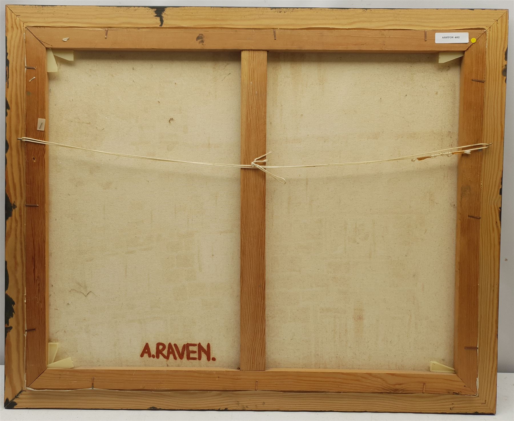 Adam Raven (British 1952-2006): Suburbia, impasto oil on canvas signed verso 60cm x 75cm