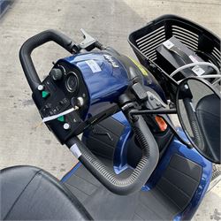 Colt XL8 Pride Mobility Scooter, blue, 2 speeds, remvoal carry basket, charging units and cables with key - THIS LOT IS TO BE COLLECTED BY APPOINTMENT FROM DUGGLEBY STORAGE, GREAT HILL, EASTFIELD, SCARBOROUGH, YO11 3TX