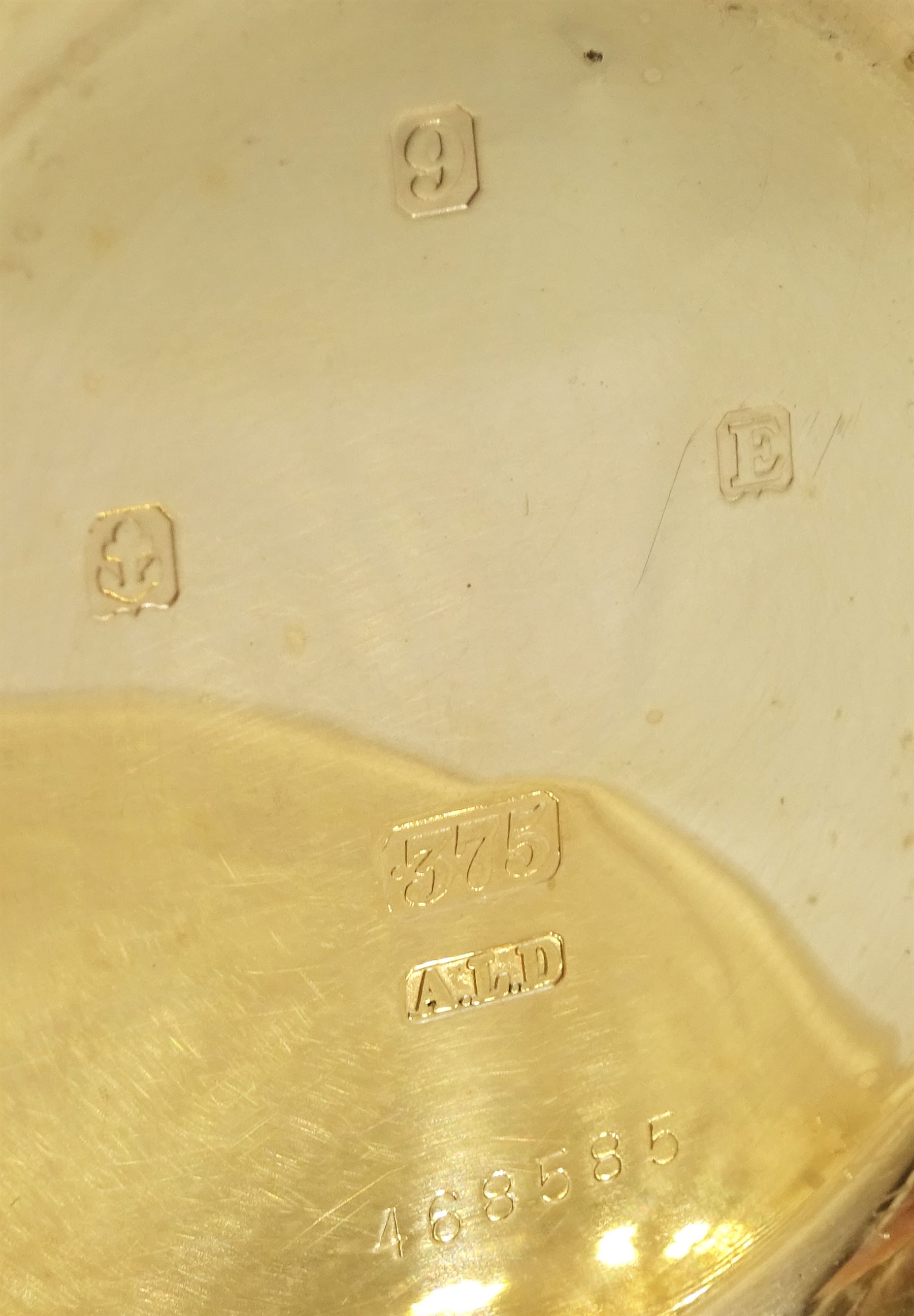 Early 20th century 9ct gold full hunter Swiss lever pocket watch by Rolex, white enamel dial with Roman numerals and subsidiary seconds dial, case by Dennison Watch Case Co, Birmingham 1929, retailed by Barraclough & Sons Lt, Leeds