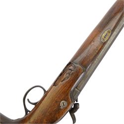 18th century flint lock pistol, with 12