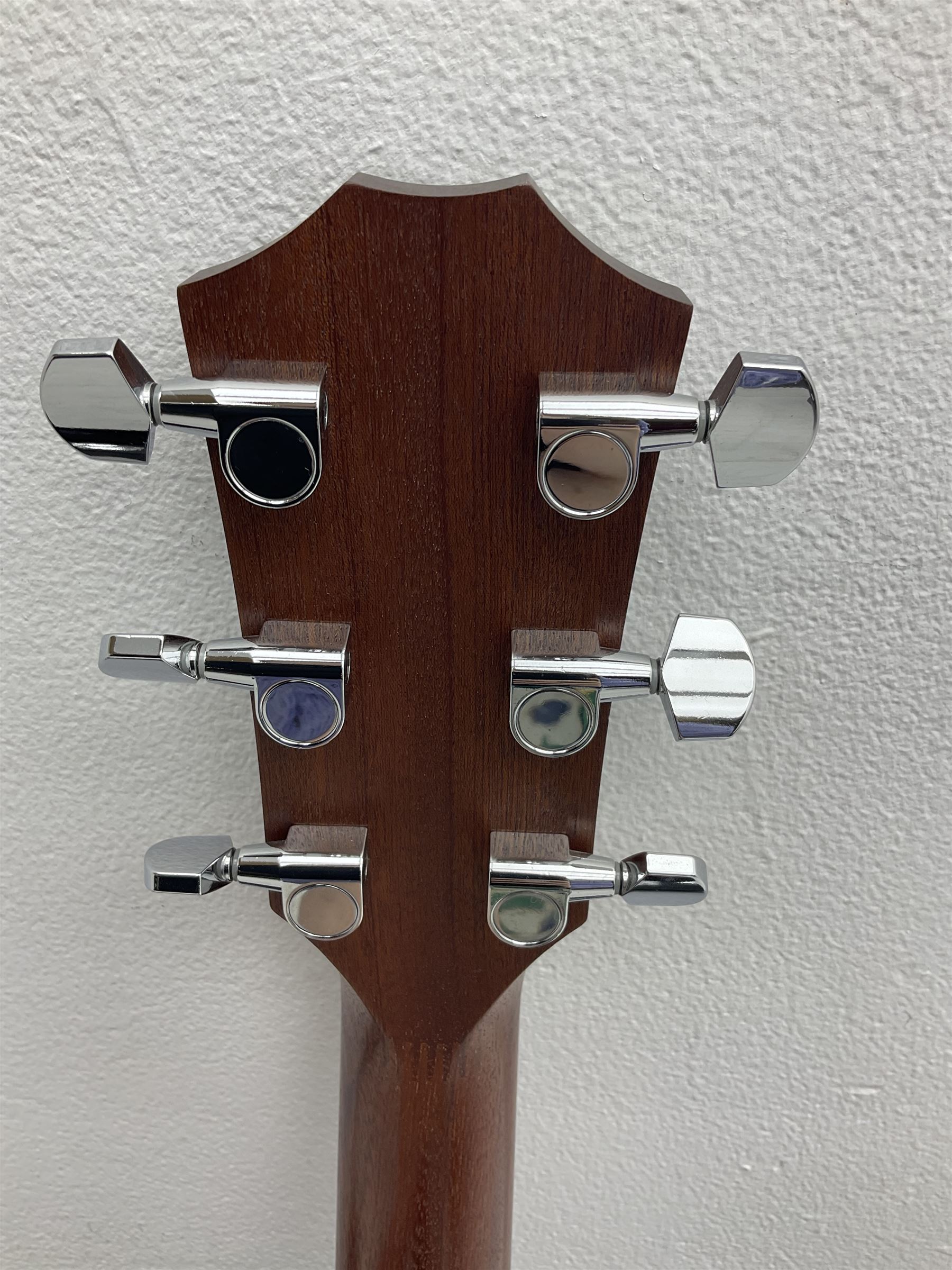 2008 Taylor Model 114 acoustic guitar with mahogany back and ribs and spruce top, serial no.20080825837, L104.5cm; in Taylor hard carrying case with paperwork