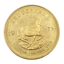  South Africa 1975 one ounce fine gold Krugerrand  