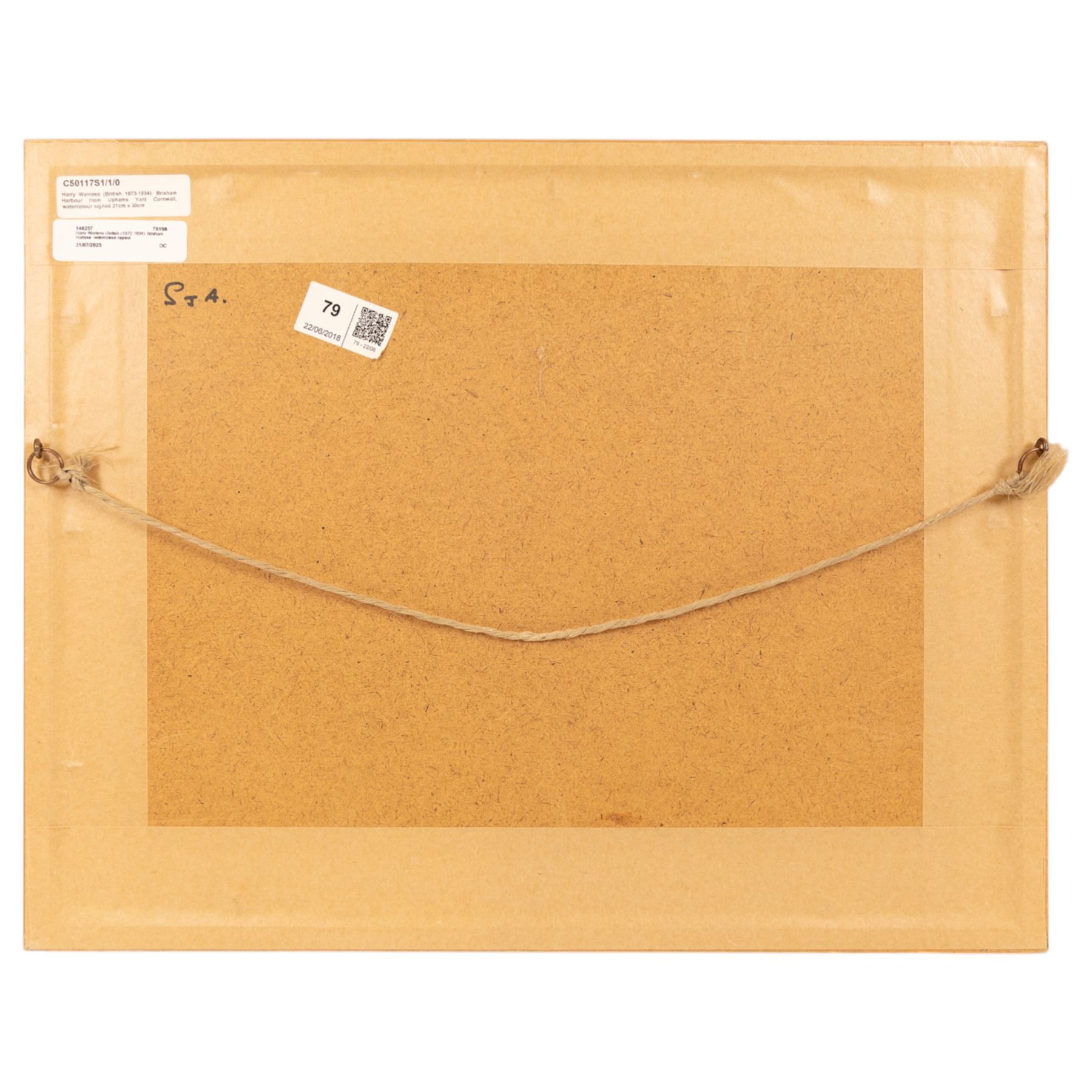 Harry Wanless (British c1872-1934): Brixham Harbour, watercolour signed 21cm x 30cm 