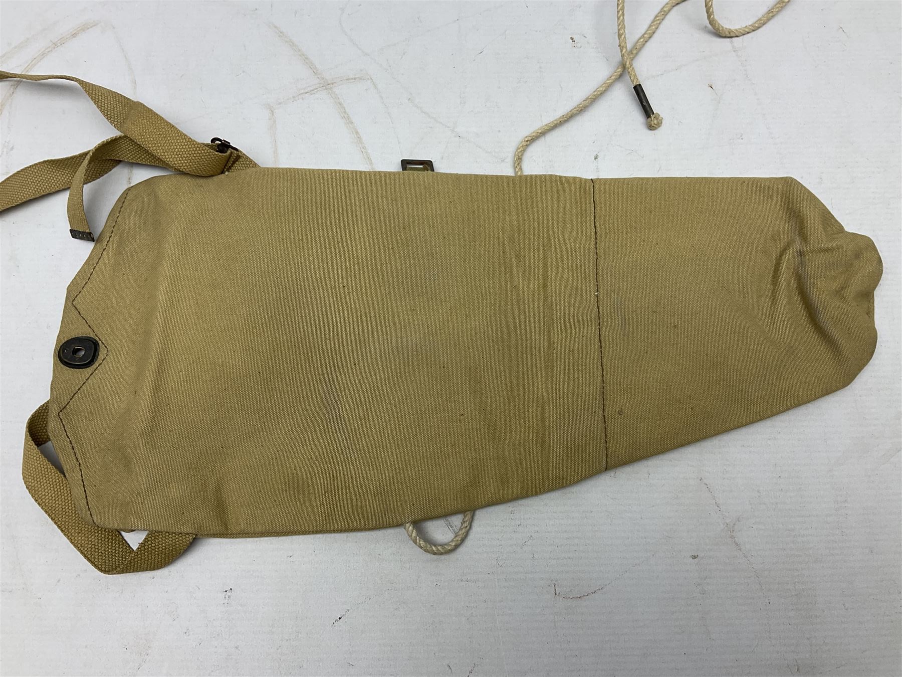 WW2 US gas mask bag cover, marked Training Gas Mask M1A1, probably D-Day/Normandy period 1944