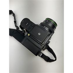 Zenza Bronica ETRS camera, with 'Zenzanon EII 1:2.8 f75mm' lens and ETR grip