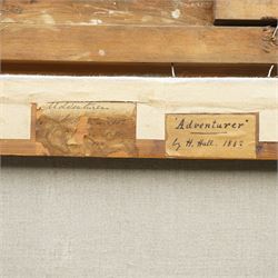 Harry Hall (British 1815-1882): 'Adventurer' a Dark Bay Racehorse Standing in a Farmyard, oil on canvas signed and dated 1882, 70cm x 90cm
Notes: Adventurer was one of Newminster's sons and a well respected racehorse in the late 19th century; after retirement he became a successful stallion himself.