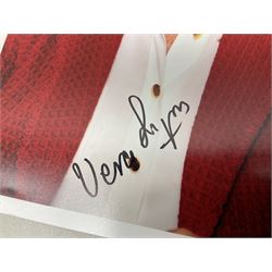 Dame Vera Lynn - collection of six signatures comprising TLS, album page and four colour photographs (including White Cliffs of Dover); signed photograph of John Mills; and signed photographs of film stars each with CoA including Bob Hope, Charlton Heston, Gene Autry, Sound of Music Julie Andrews and Christopher Plummer and Joanna Lumley