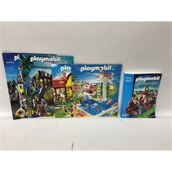Playmobil - ten boxed sets nos.3008, 3824, 3840, 3894, 3897, 3933, 4146, 5104, 5640 and 9050; Playmobil Collector's Book 2009; and four catalogues 2011-13