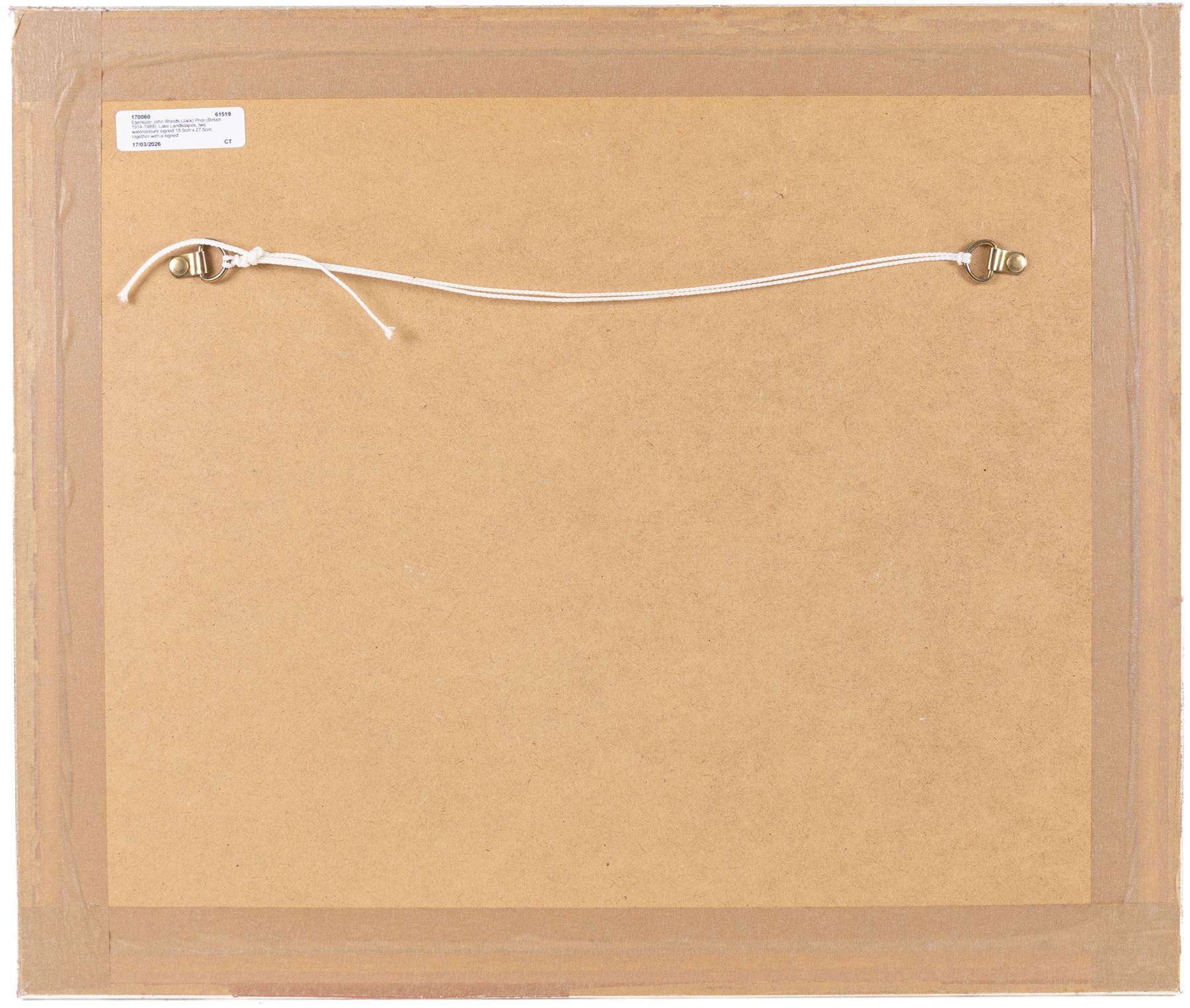 Ebenezer John Woods (Jack) Prior (British 1914-1988): 'The Estuary Near Arnside' and 'Flowerdale Bay -Gairloch Wester Ross', two watercolours signed, titled verso 18.5cm x 27.5cm; together with a signed print (3)