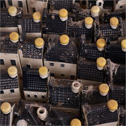 Blue Delft's KLM Airlines, Bols decanters, approximately one hundred, shaped as Dutch houses   