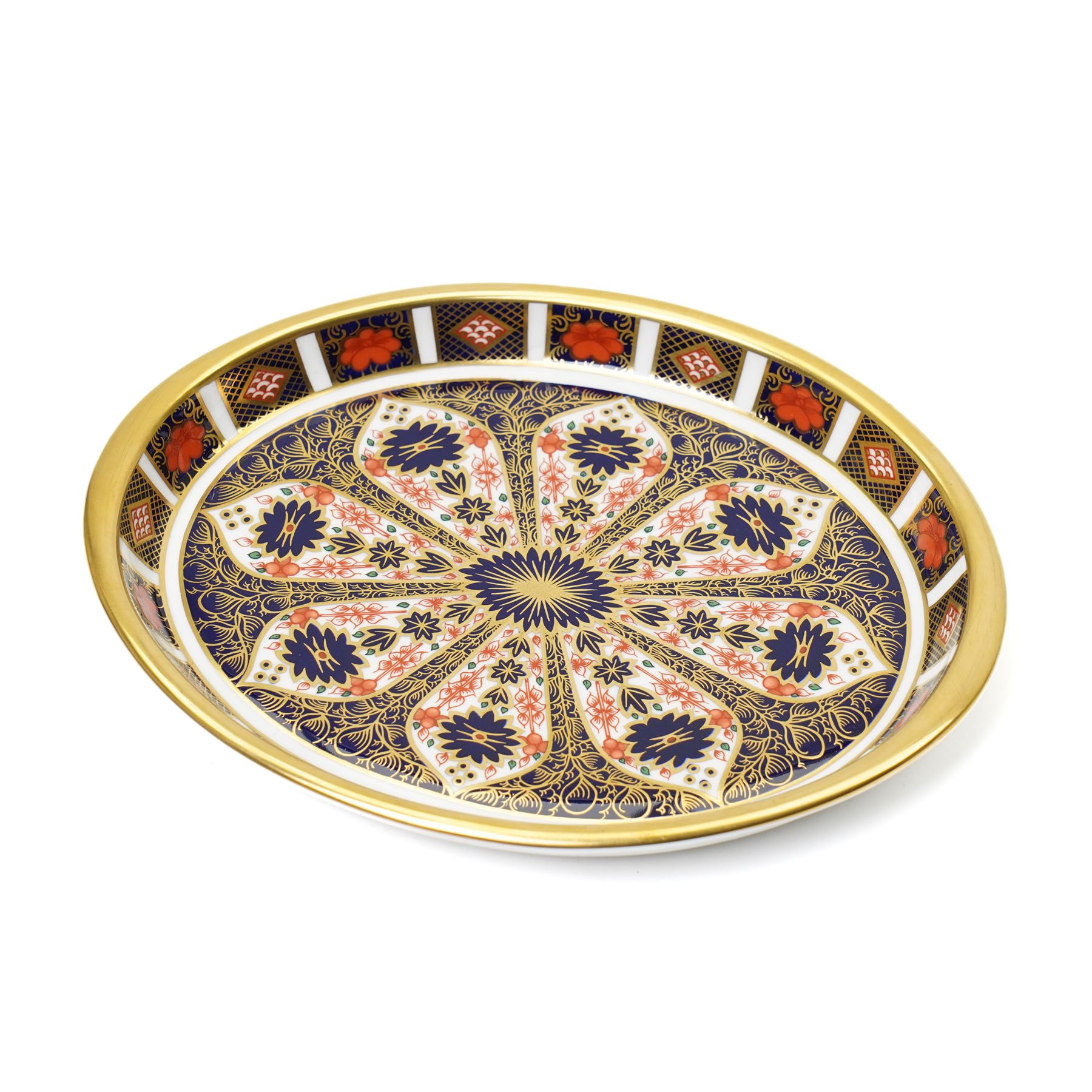 Royal Crown Derby Imari 1128 pattern miniature tea set, boxed, tray W19cm, teapot H7.5cm