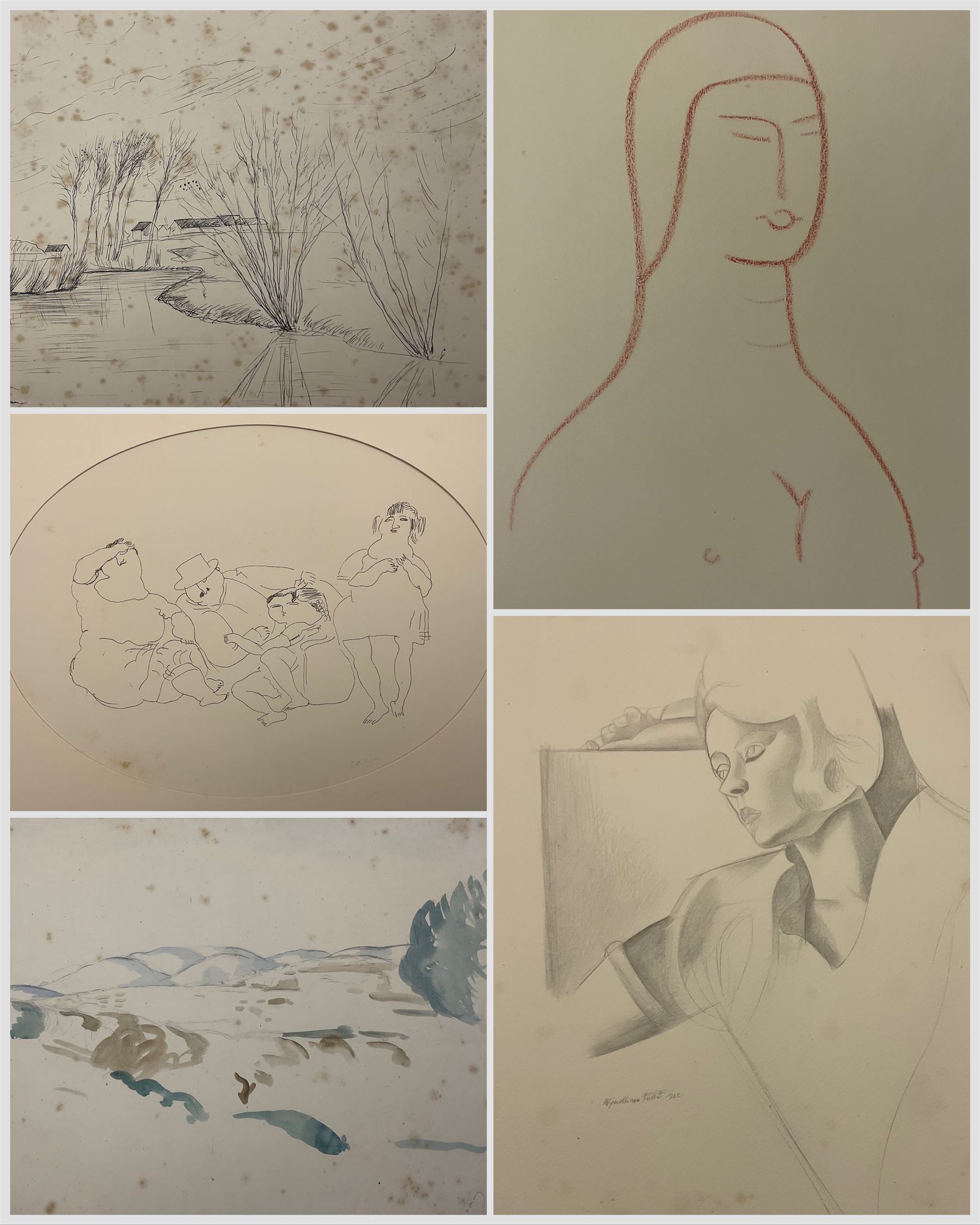 Scofield Thayer (American 1889-1982): 'Living Art' (Twenty Facsimile Reproductions after Paintings, Drawings and Engravings and ten photographs after sculptures by Contemporary Artists), limited edition portfolio of 400 printed at Ganymed Press, Berlin, 1923 
Notes: Scofield was an American Poet and Publisher and editor in chief of the Dial magazine. Living Art contains reproductions of what Thayer believed was the best in the art of the period, containing lithographs of works from his own collection by  Pablo Picasso, Henri Matisse, Gaston Lachaise, Marc Chagall and Edvard Munch. All the works within the folio were owned by Thayer and bequeathed to the MET museum. 