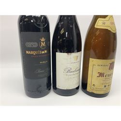 Mixed wine, comprising Araldica Barbaresco 2013, Corsini, 75cl 14% vol, Marques De Murrieta 2007 Gran Reserva Rioja 75cl 14% vol and Domaine Michelot 1992 Meursault 750ml 13% vol (3)
