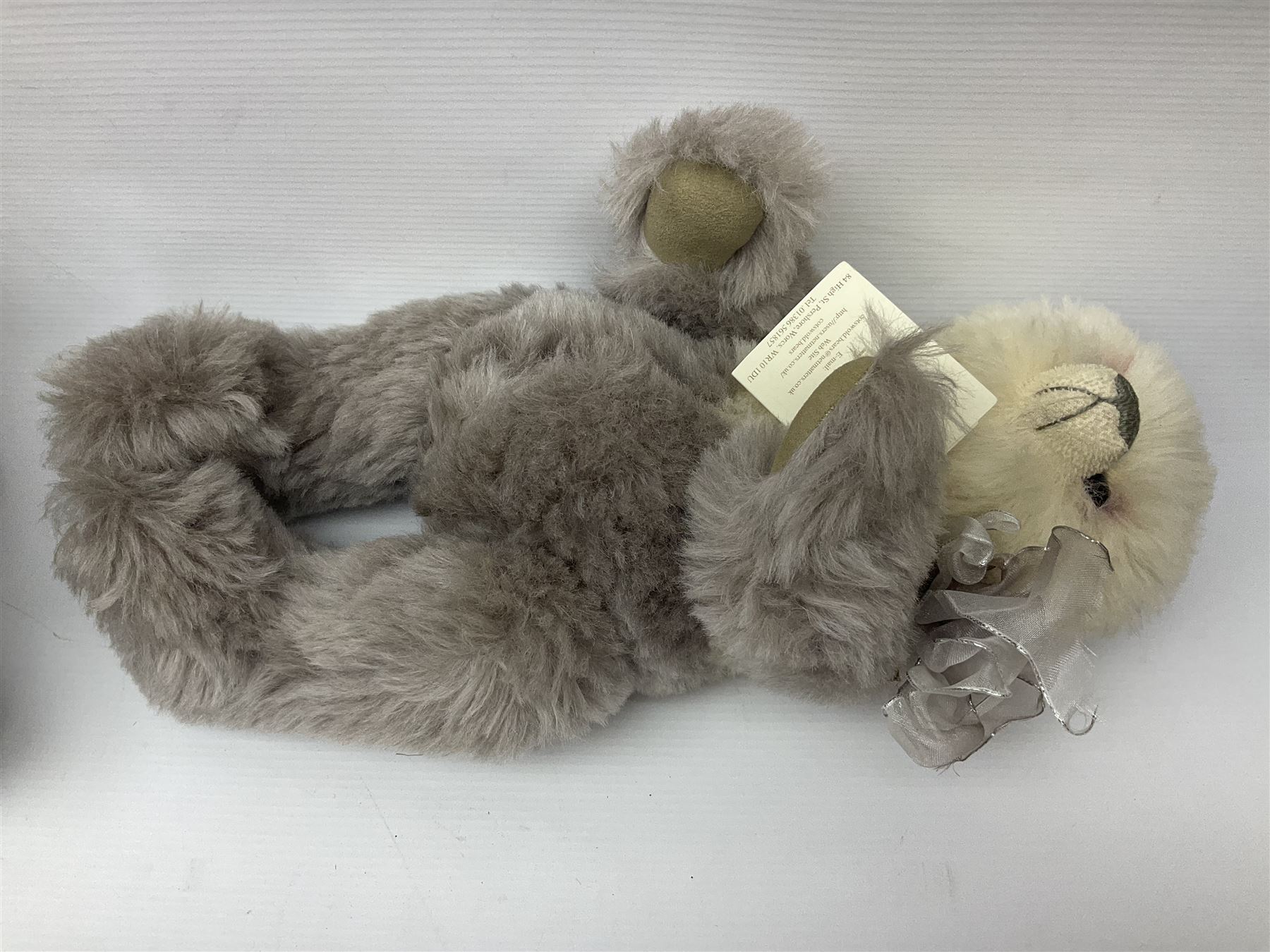 The Cotswold Bear Company - three limited edition teddy bears comprising ‘Lucas’ no. 1/1 H37cm and ‘Stonehenge’ no. 2/15 H39cm, both from the Back to the Wild Cub collection; and ‘Monsoon’ no. 3/10 H34cm from the Safari collection; all with original labels and purchase receipts (3) 