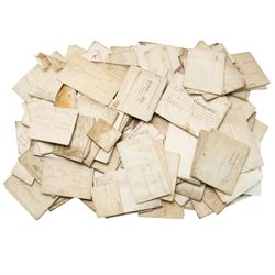 Yorkshire and miscellaneous deed interest - large collection of 18th and 19th century vell...