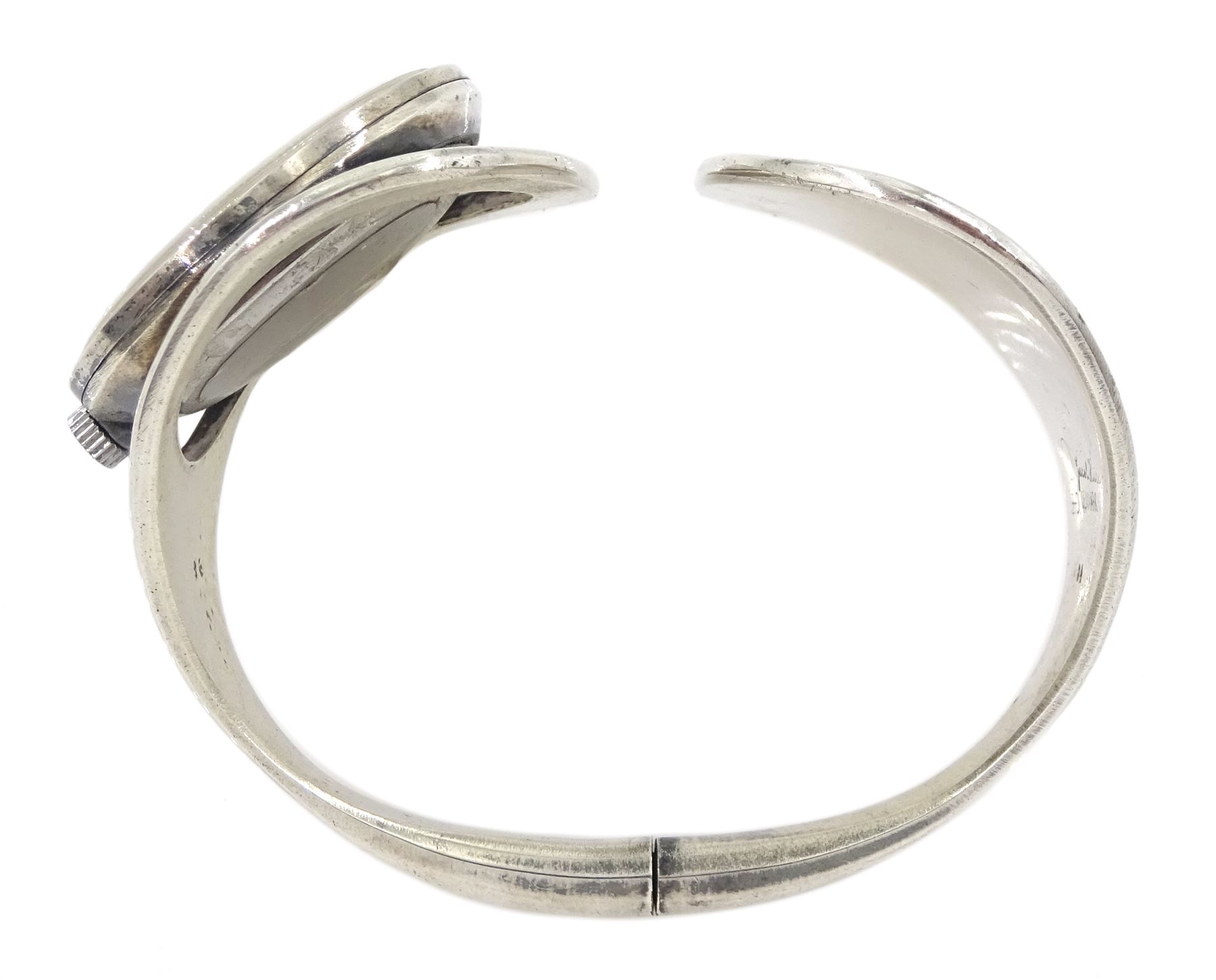 Jacon Hill for Duch & Deichman, Denmark cuff watch, stamped 84