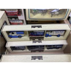 Lledo Railway Express Parcel Van of the 1930's sets, British Army Collection 1939, Exchange & Mart, Days Gone box sets and others in two boxes (37)