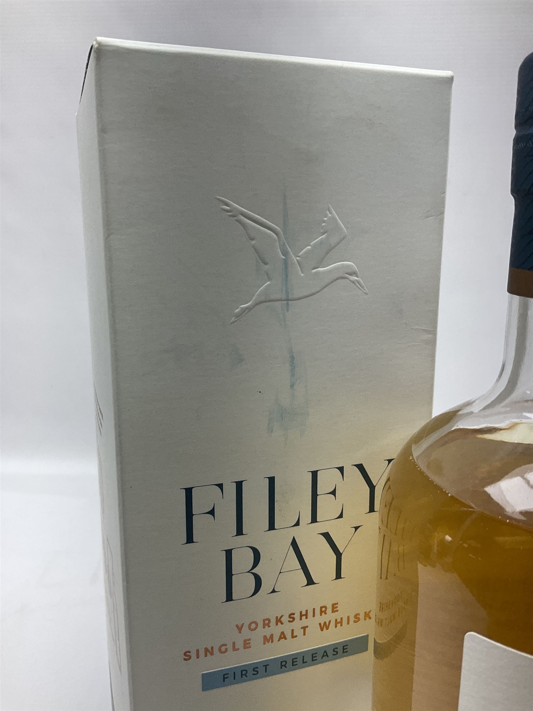 Spirit of Yorkshire Distillery, Filey Bay Yorkshire single malt whisky first release, 70cl, 46% vol, boxed