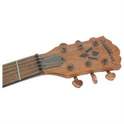 Washburn HB-32DM hollow body electric guitar, in distressed matte finish, serial no. SI070500032, contained within a Washburn soft carry case, guitar length L106cm