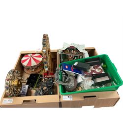 Gold Label collection two fair ferris wheels, together with a merry go round and other col...