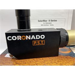 Coronado Personal Solar telescope, with 'Meade Super Plossl 26mm LP multi-coated' eyepiece, instruction manual and in original box