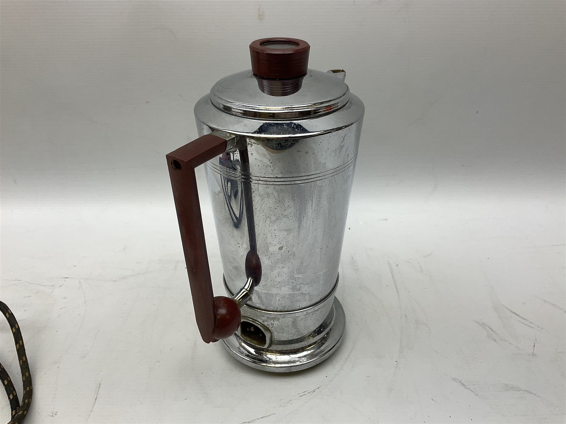 1930's design, chrome Swan electric kettle, by Bulpitt & Sons, Birmingham