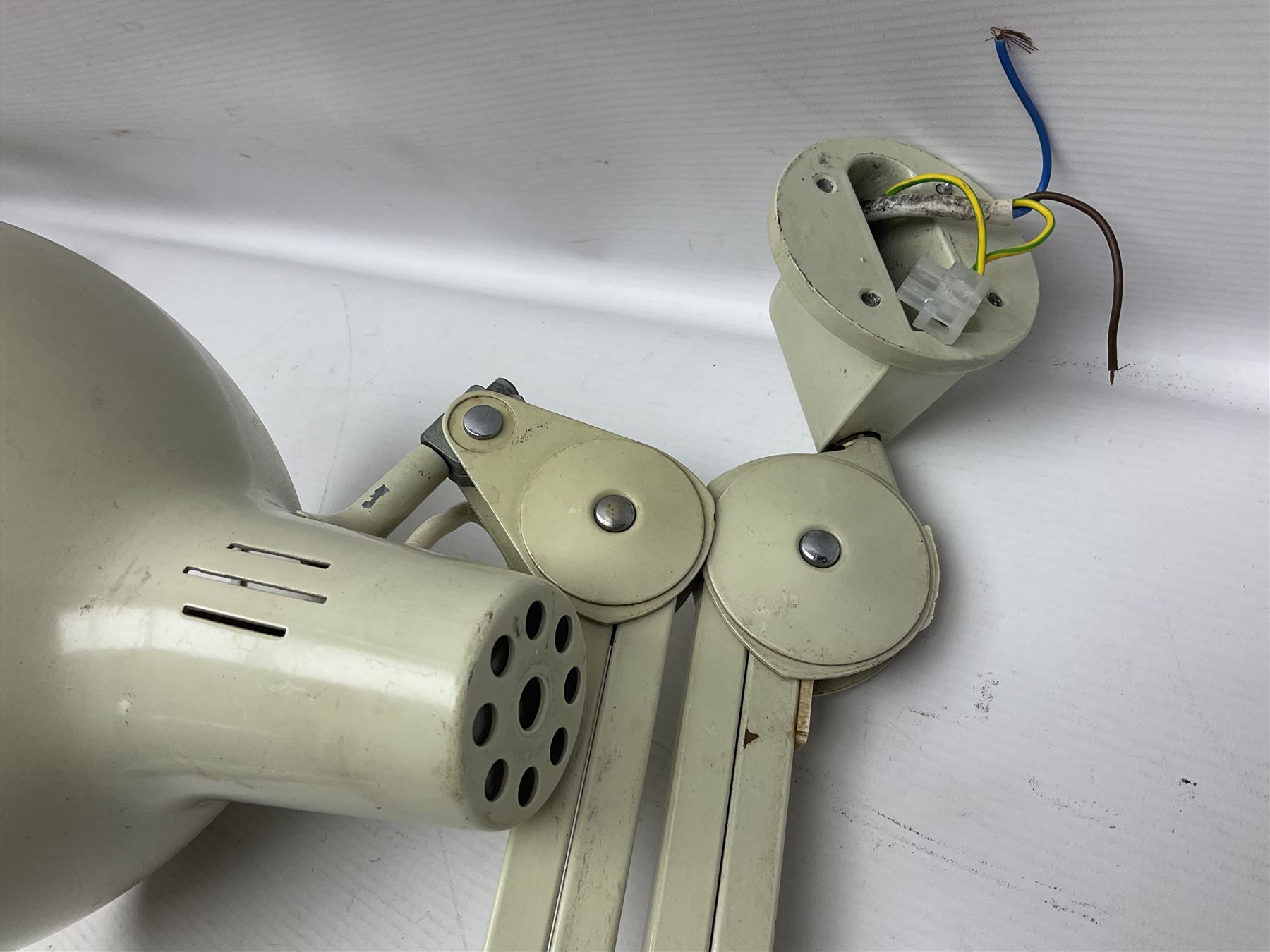 Pair cantilever wall mounted lamps 