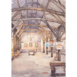 George Farquhar Pennington (British 1872-1961): Scarborough Castle 'The Village Smithy Lythe' 'Cottages Lythe' and 'The Vicarage Lythe' and others, six watercolours variously signed and titled, max 28cm x 39cm (6) (unframed)