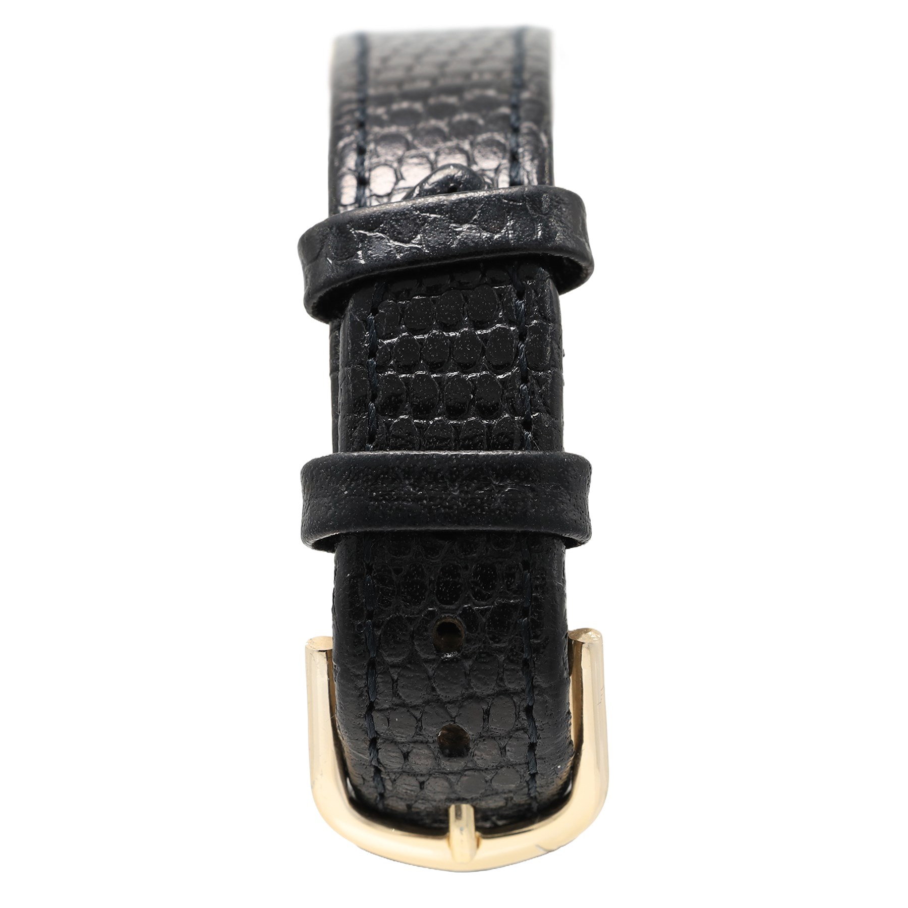 Smiths Imperial gentleman's 9ct gold manual wind wristwatch, cream dial with alternate dagger and Arabic hour markers, hallmarked, on black leather strap
