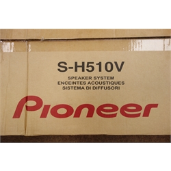  Pair Pioneer S-H510V cabinet speakers, W19cm, H100cm, D38cm  