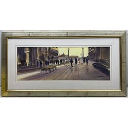 Tony Brummell Smith (British 1949-): 'Winter Light - San Marco Venice', watercolour signed, titled and dated 1998 verso, 26cm x 73cm 