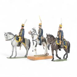 Holgar Eriksson three Napoleonic Swedish Hussars H9cm