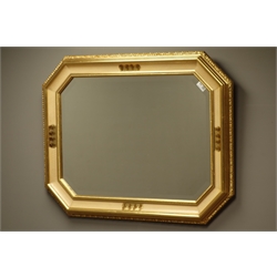  Painted and gilt framed wall mirror, 87cm x 67cm  