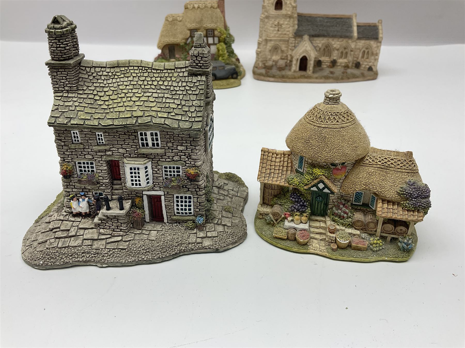 Twenty five Lilliput Lane, to include Village School, Greensted Church, The Chocolate House etc 